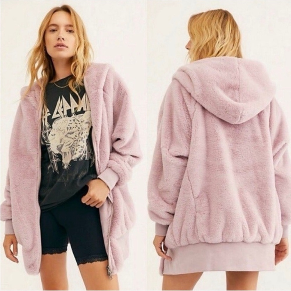 Free People Turn Up Zip Off Hoodie